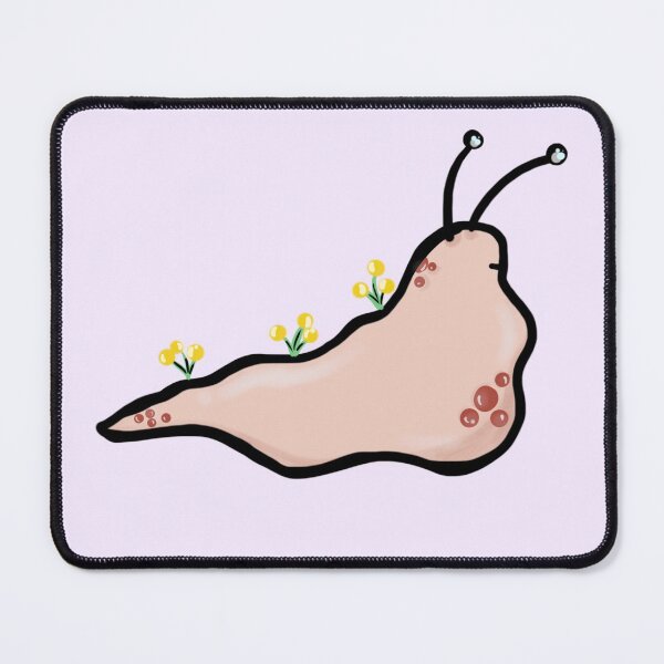 Item preview, Beige Slug with Spots and Yellow Flowers designed and sold by BioLushGraphics.