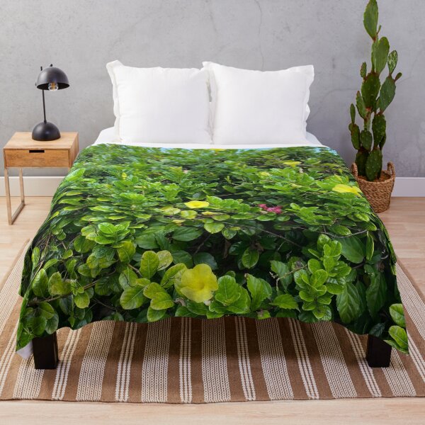 Item preview, Green bush with yellow flowers designed and sold by NatureHelpsYou.