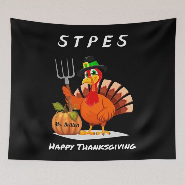 Item preview, STPES Ms Britton Happy Thanksgiving designed and sold by WinterSkoch.