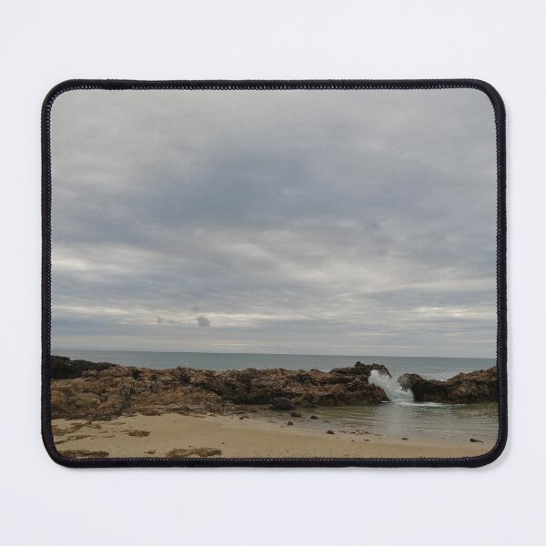 Item preview, Small sea pool protected by rocks on cloudy morning designed and sold by AnnaBBS.