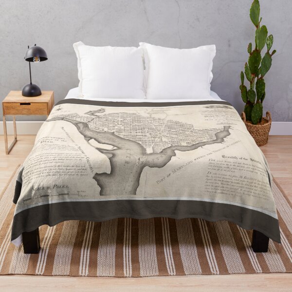 The L’Enfant Plan for the City of Washington Throw Blanket