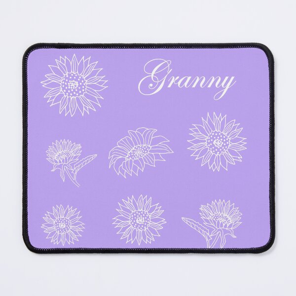 Item preview, Granny Sunflower Line Art designed and sold by CJAura by Claire Jane Johnson.