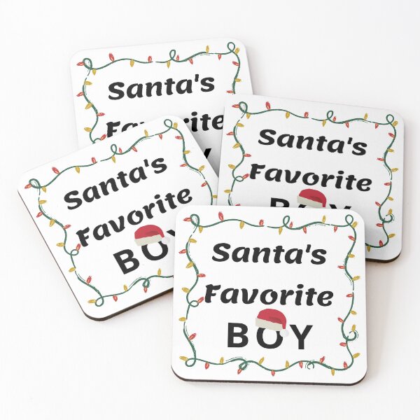 Item preview, Santa's Favorite Boy. Christmas funny design. Black letters. designed and sold by Verle-art.