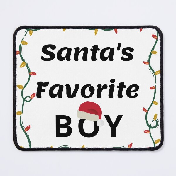 Item preview, Santa's Favorite Boy. Christmas funny design. Black letters. designed and sold by Verle-art.