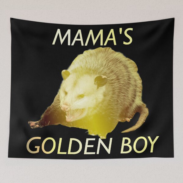 Item preview, Mama's Golden Boy Possum designed and sold by royalblewitup.