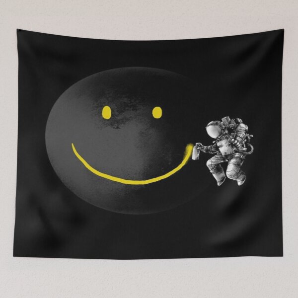 Item preview, moon and astronaut designed and sold by LenNo9881.