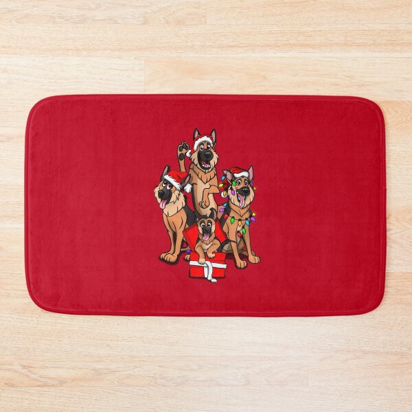 Item preview, Merry Christmas German Shepherds designed and sold by polygrafix.