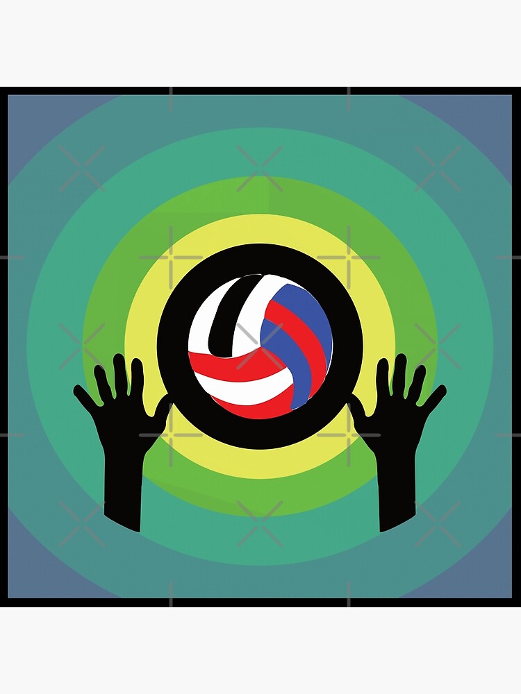 Thumbnail 4 of 4, Pillow, Volleyball Middle Blocker designed and sold by FridPix.