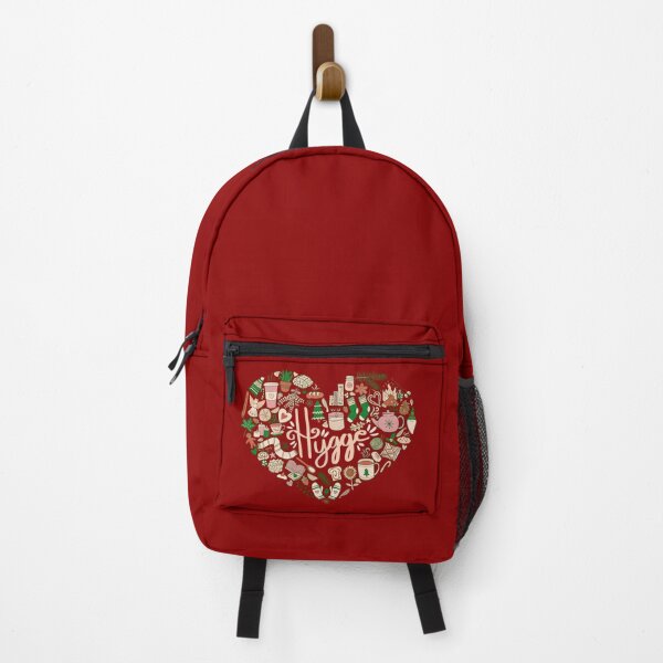 Item preview, Hygge Doodle Heart - Christmas Palette & Dark Red designed and sold by EcoElsa.
