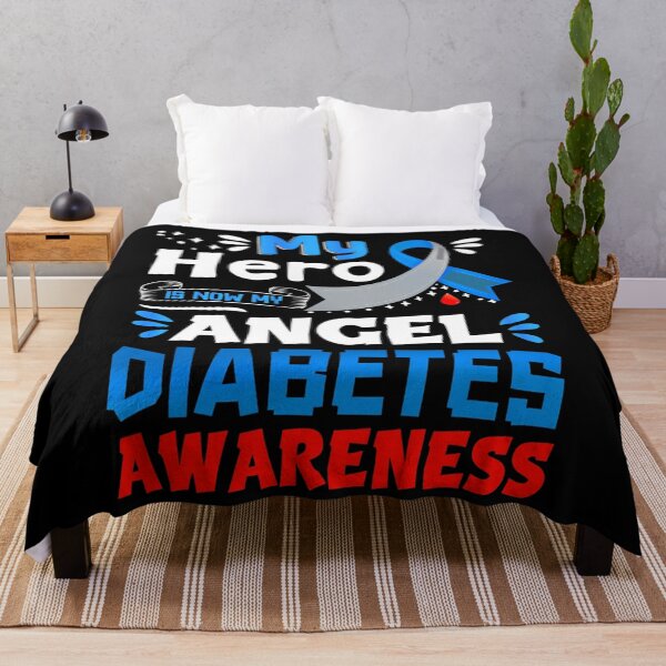 Item preview, My Hero Is Now My Angel Heart Diabetes Awareness present designed and sold by WinterSkoch.