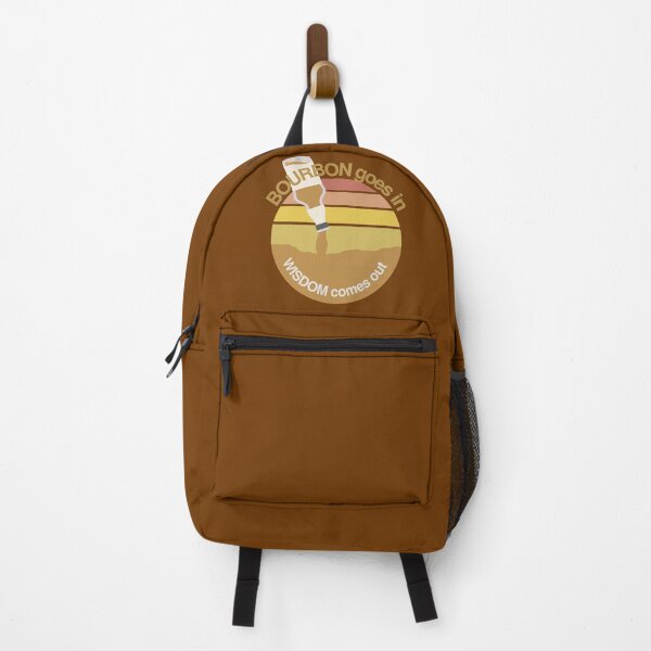 Item preview, Bourbon Goes In Wisdom Comes Out - Retro Bourbon And Sunset Lovers designed and sold by ViewerEqualsPhoton.