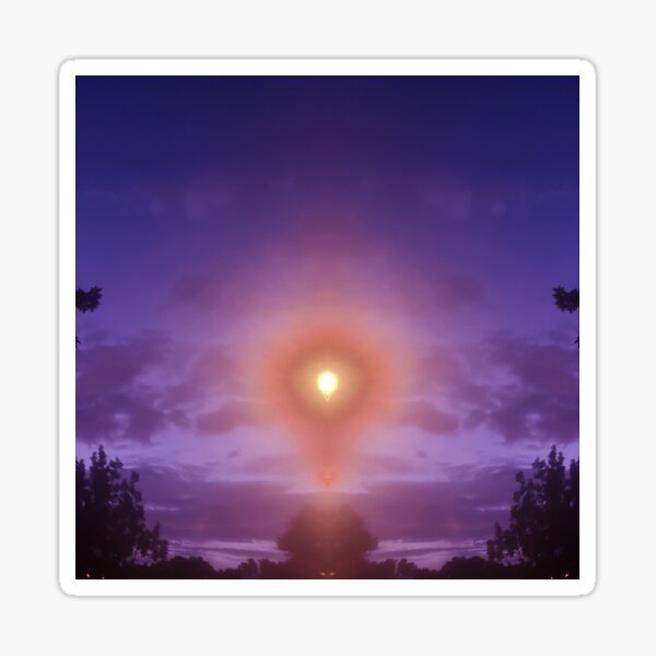 Eye in the Purple Sky Sticker