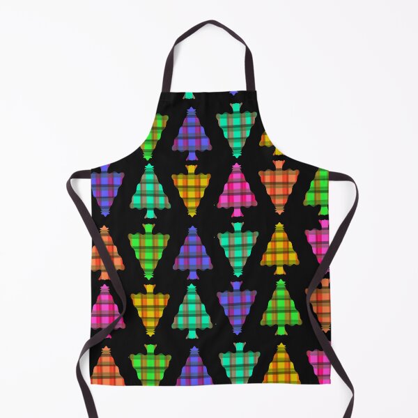 Item preview, Neon Plaid Christmas Tree Pattern designed and sold by RachWillz.