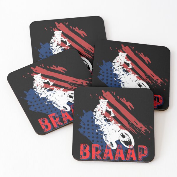 Item preview, Dirt Bike Braaap American Flag Vintage designed and sold by NoSpecialShop.