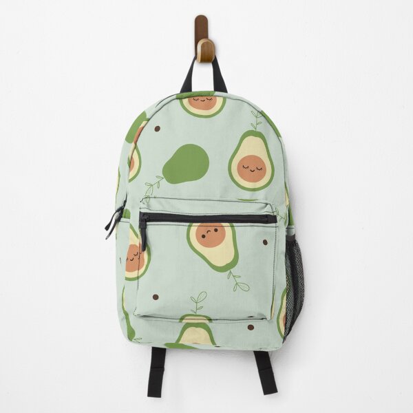 Item preview, Seamless cute cartoon avocado and dots on green designed and sold by DarelliBeauty.