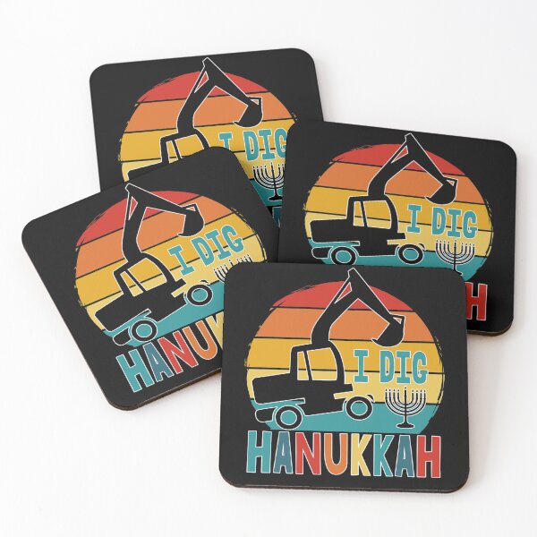 Item preview, Kids I Dig Hanukkah Excavator Construction Toddler Hanukkah designed and sold by WinterSkoch.