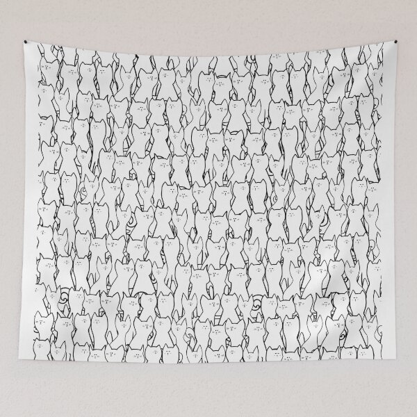 Item preview, Cats pattern designed and sold by smokylemon.