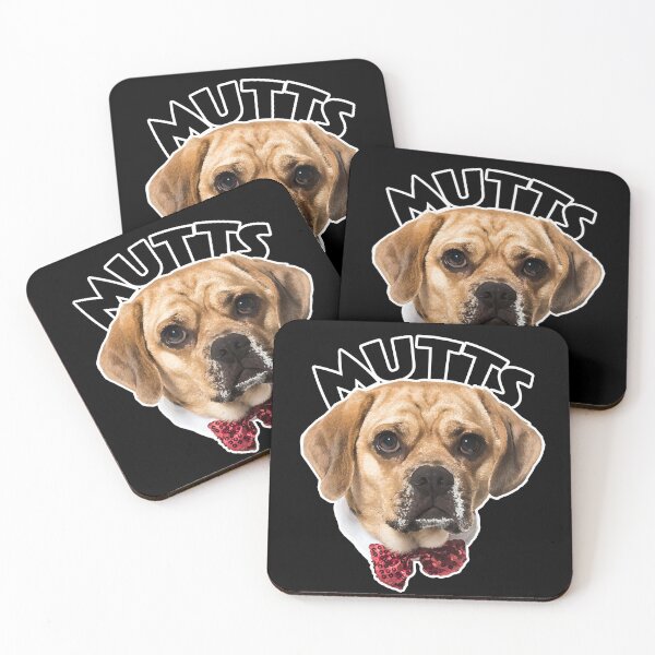 Item preview, We Love Mutts - Half Breed Dogs are My Best Friends - Bull Dog Pug Mutt designed and sold by AlohaHound.