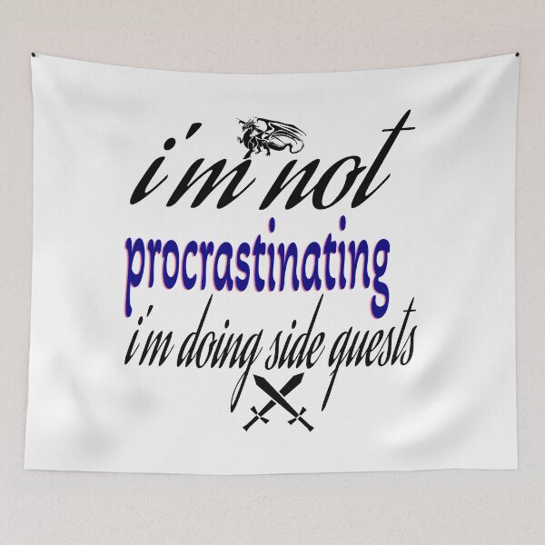 Item preview, I'm Not Procrastinating Im Doing Side Quests designed and sold by leicha.