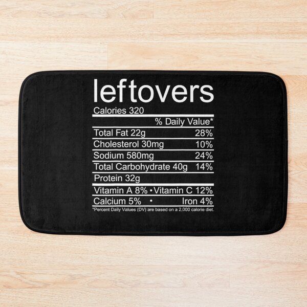 Item preview, Leftovers Nutrition Facts Funny Thanksgiving designed and sold by WinterSkoch.