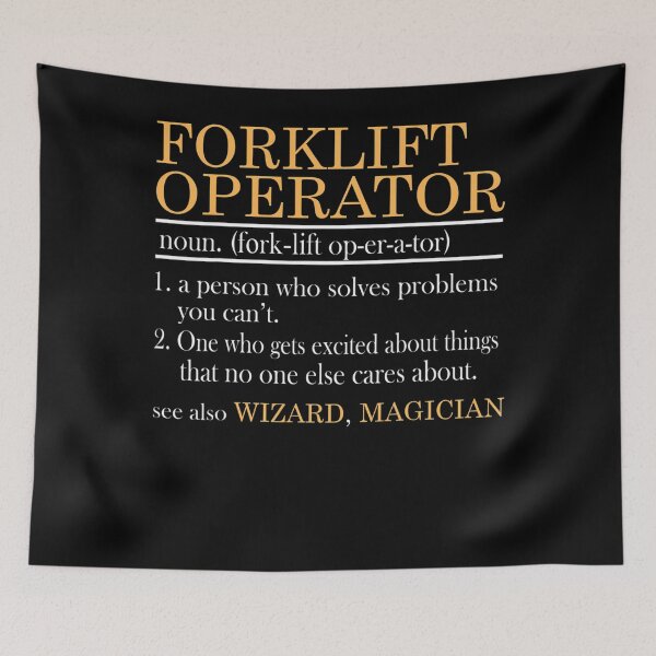Item preview, Forklift Driver Operator Costume Certified Accessories designed and sold by WinterSkoch.