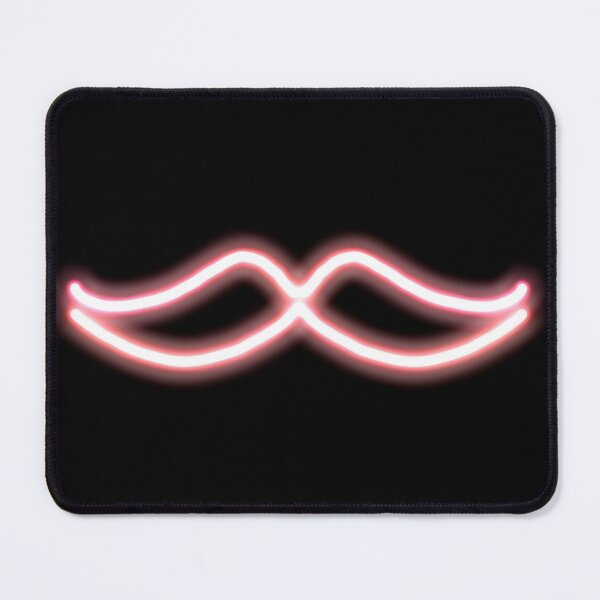 Item preview, Red neon moustache designed and sold by hallas2b.