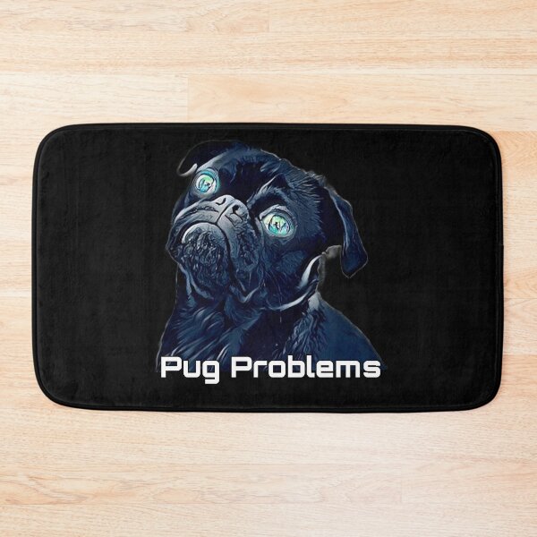 Item preview, Cute Pug Problems Design with Blue Eyes designed and sold by Tassie-Tiger.