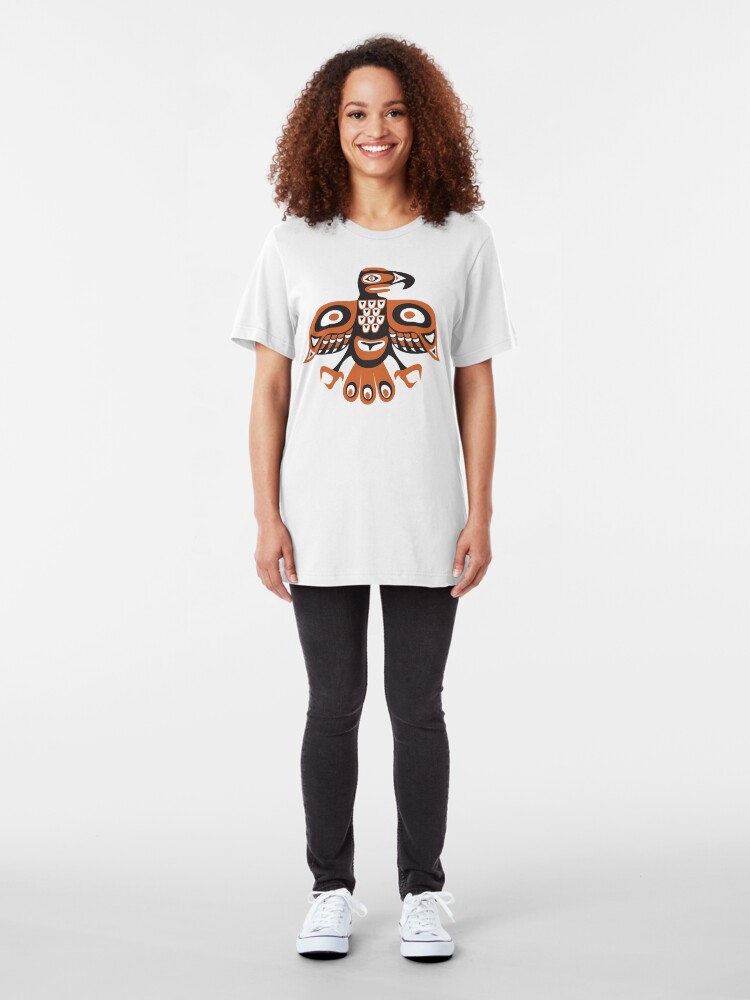 Alternate view of Bird - totem pole style Slim Fit T-Shirt
