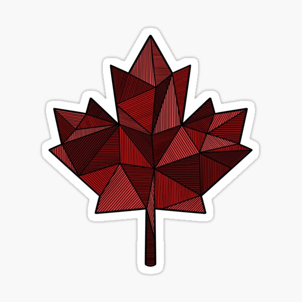 Item preview, Geometric Maple Leaf designed and sold by AndreaDesignsCA.