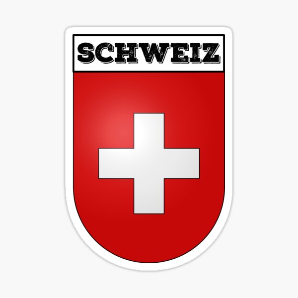 Sticker decal souvenir car coat of arms shield city flag switzerland lausanne