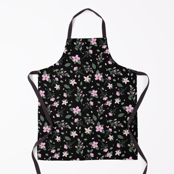 Item preview, Pattern of Delicate Hand Drawn Pink Spring Flowers and Leaves designed and sold by Anna Dreams_Art.