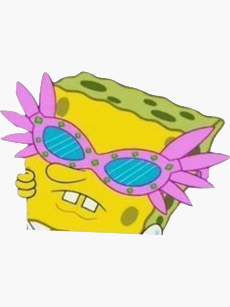 Pegatina «Bob Esponja con Lentes» de yanncito Redbubble