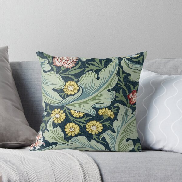 Item preview, Motif floral William Morris, feuilles vintage et motif floral, motif victorien vert, designed and sold by Tamas Das.