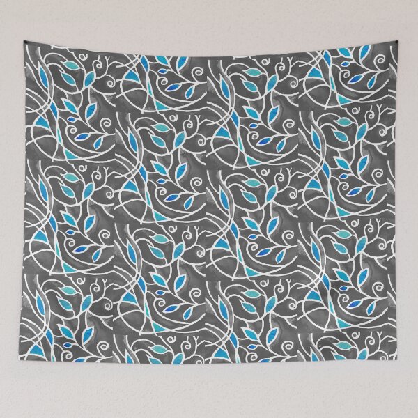 Item preview, Art Nouveau Batik Stained Glass Style Watercolor Art XX designed and sold by Irina Sztukowski.