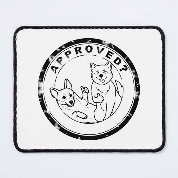Item preview, Approved by Dogs (Black) designed and sold by Jets-Emporium.