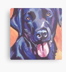 Labrador Retriever Dog Bright colorful pop dog art Metal Print