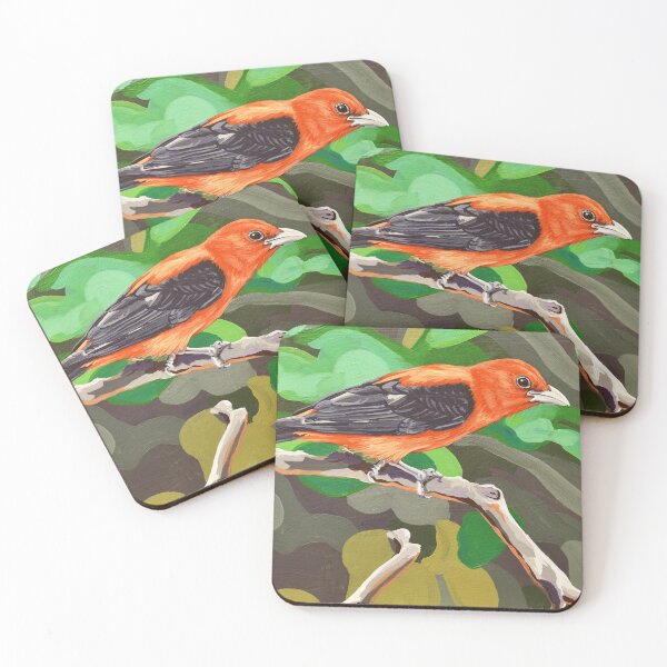 Item preview, Scarlet Tanager designed and sold by LauraWolfArtist.