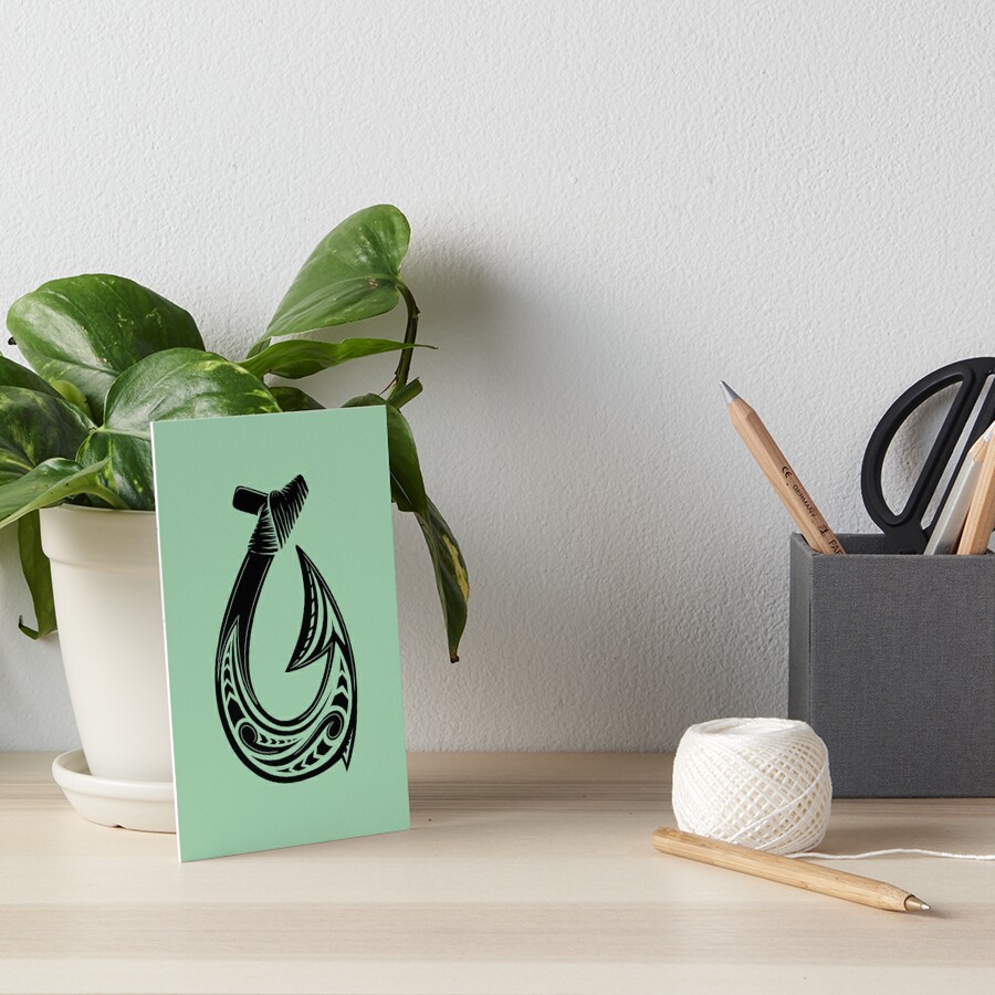 Hei Matau, Maori Hook design meaning Prosperity Art Board Print for Sale  by Kiwidom