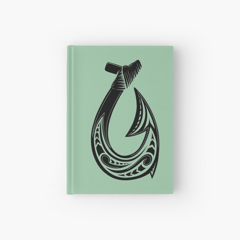 Hei Matau, Maori Hook design meaning Prosperity Hardcover Journal