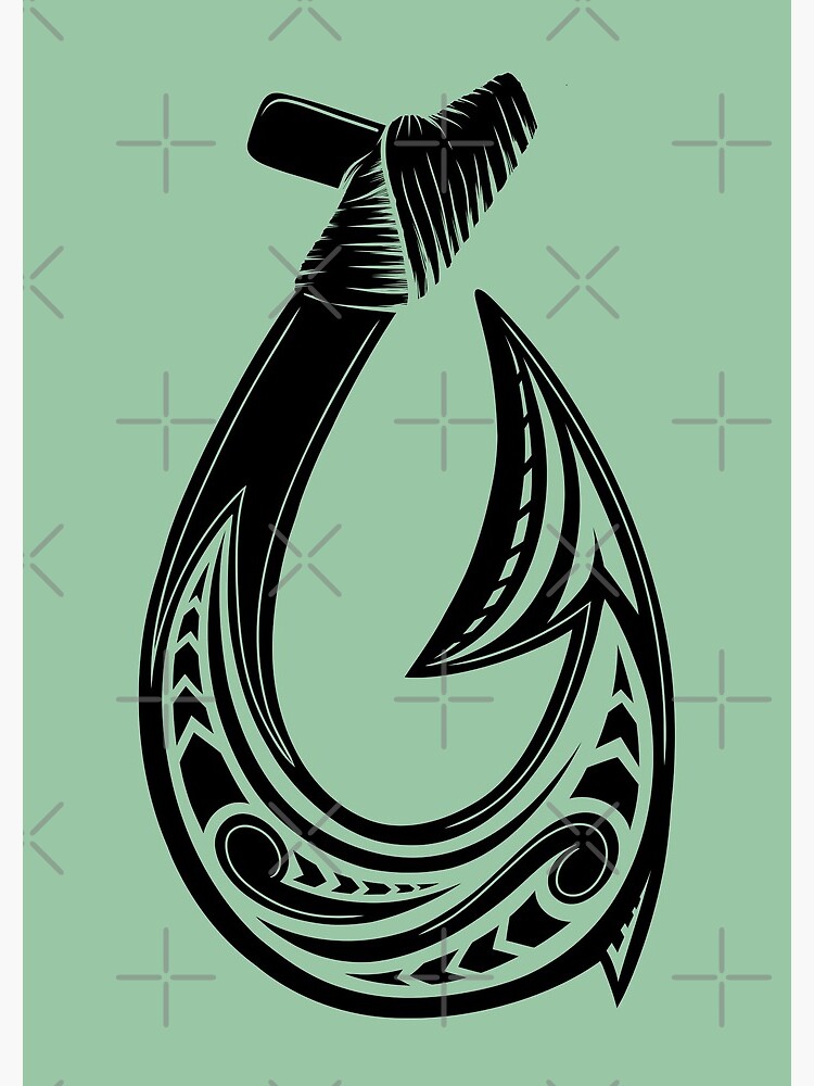 Hei Matau, Maori Hook design meaning Prosperity Spiral Notebook