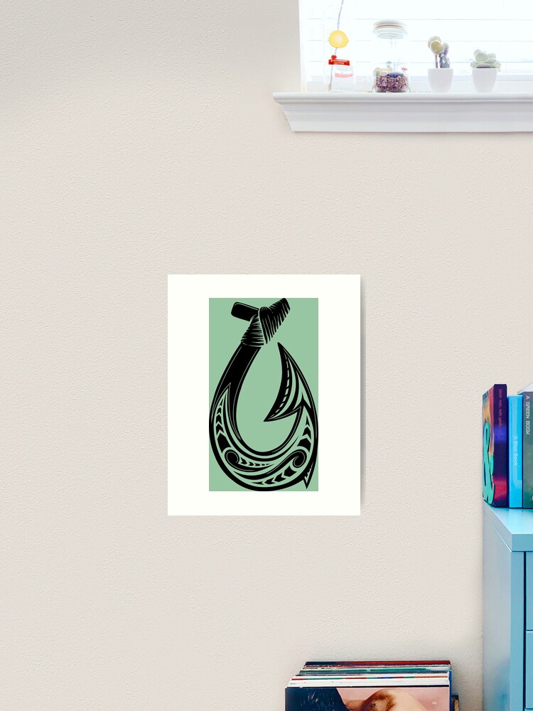 Hei Matau, Maori Hook design meaning Prosperity Art Print for Sale by  Kiwidom