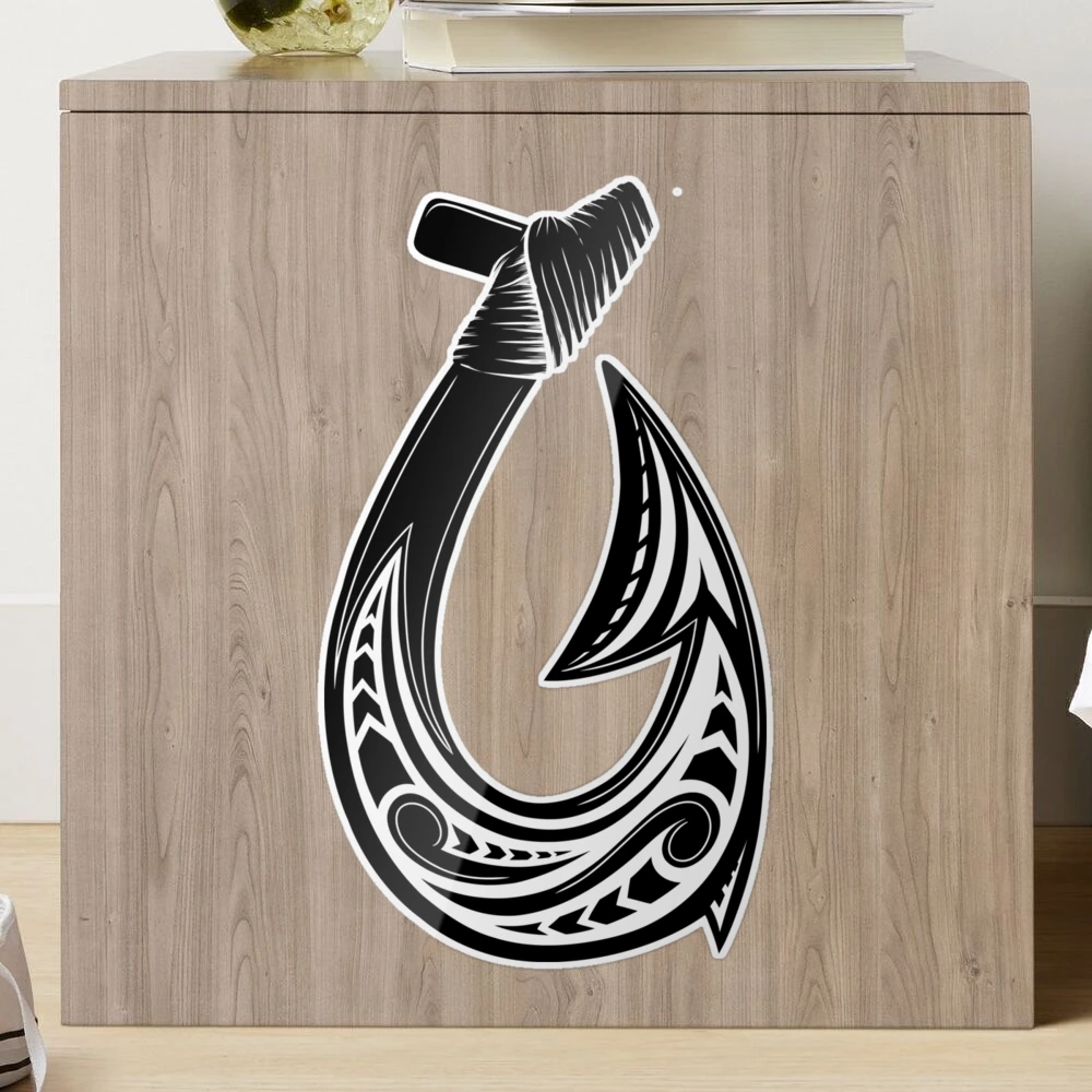 Hei Matau, Maori Hook design meaning Prosperity Sticker for Sale