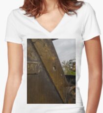 Excavator Detail 2 Women's Fitted V-Neck T-Shirt