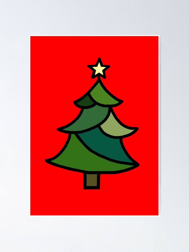 Stained Glass Christmas Tree Poster for Sale by Deborah Camp