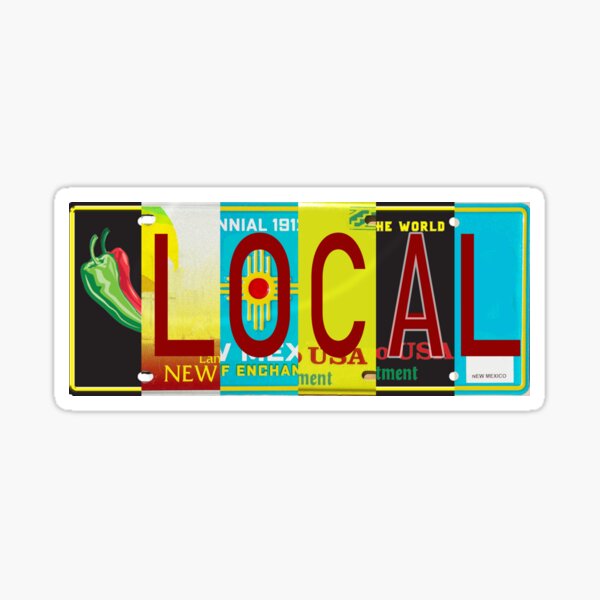 Item preview, New Mexico Local, License Plates designed and sold by stermitkermit.