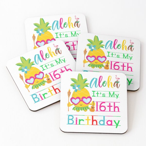 Item preview, Aloha It's My 16th Birthday Hawaii Sixteenth Girls Luau Candles designed and sold by Dr.YesOrNo.