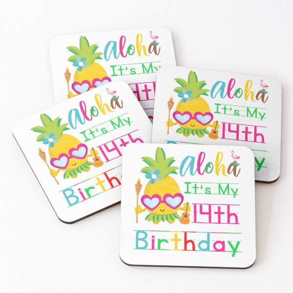 Item preview, Aloha It's My 14th Birthday Hawaii Fourteenth Birthday Girls Luau Candles designed and sold by Dr.YesOrNo.
