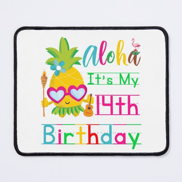 Item preview, Aloha It's My 14th Birthday Hawaii Fourteenth Birthday Girls Luau Candles designed and sold by Dr.YesOrNo.