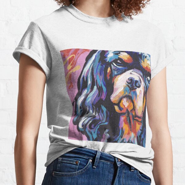 cavalier king charles spaniel Dog Bright colorful pop dog art Classic T-Shirt