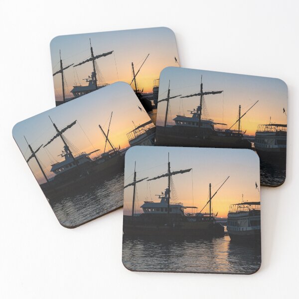 Item preview, Just a Sliver of the Sun - Antique Tourist Boats in Syracuse Sicily designed and sold by Georgia Mizuleva.